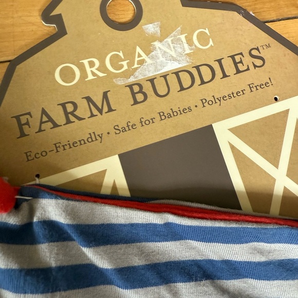 NWT Organic Farm Buddies Security Blanket Baby Lovey Pirate Pig Activity - Picture 9 of 10